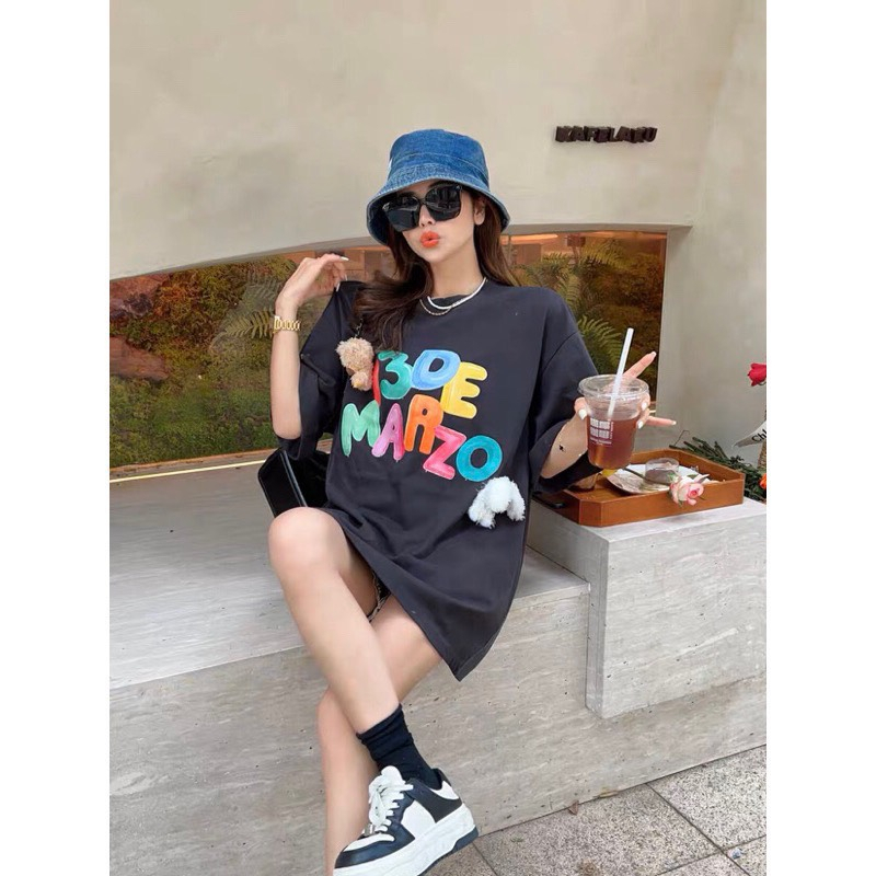 Áo thun 13de marzo cotton 100% có kèm gấu