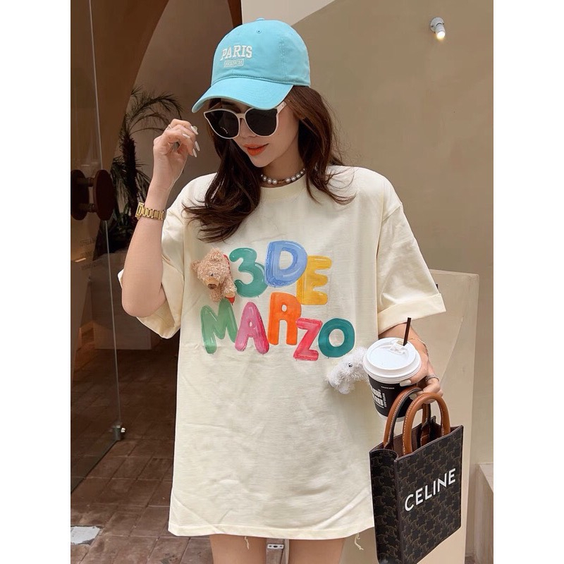 Áo thun 13de marzo cotton 100% có kèm gấu