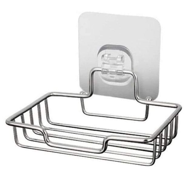 Kệ, Giá Đựng Xà Phòng Dán Tường Chất Liệu Thép Không Gỉ Sáng Bóng, Khay Đựng Xà Phòng Dán Tường Siêu Chắc, Chịu Lực Cao