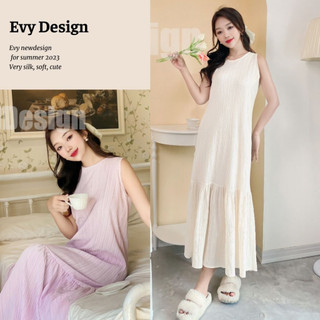 Váy đũi gân Hàn sát nách suông đủ màu, váy dài đuôi cá dễ thương mùa hè V01