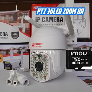 CAMERA YOOSEE PTZ MINI 36 LED - NGOÀI TRỜI CHỐNG NƯỚC XOAY - QUAY ĐÊM CÓ MÀU - DÒ THEO CHUYỂN ĐỘNG