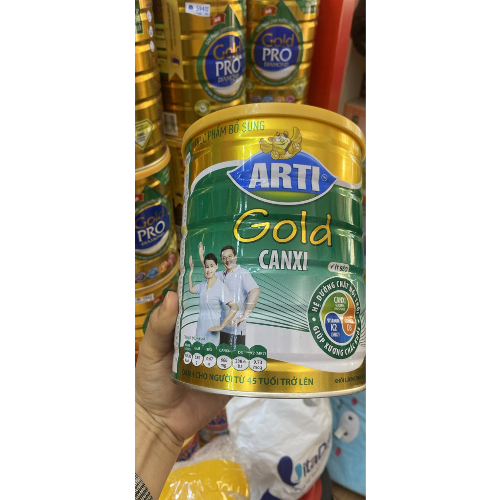 Sữa Arti Gold Canxi từ 45 tuổi  date 2025