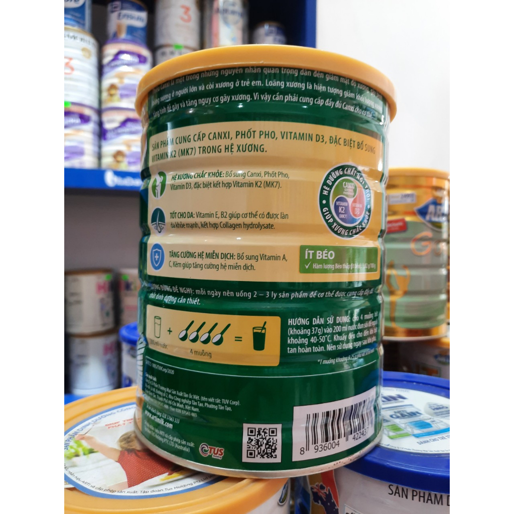 Sữa Arti Gold Canxi từ 45 tuổi  date 2025