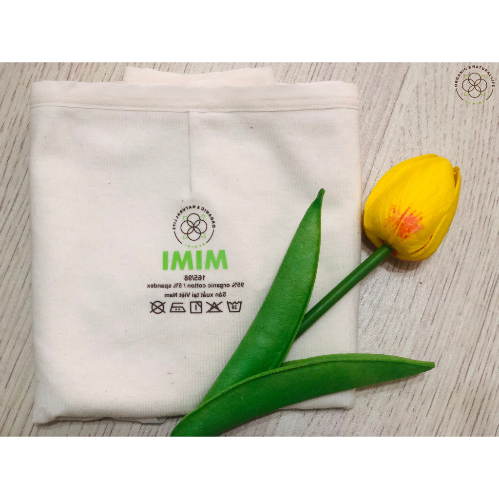 GIÁ DÙNG THỬ 299K Set quần chip cho nữ Mimi Organic Official từ sợi bông organic cotton siêu thoáng kháng khuẩn mềm mịn