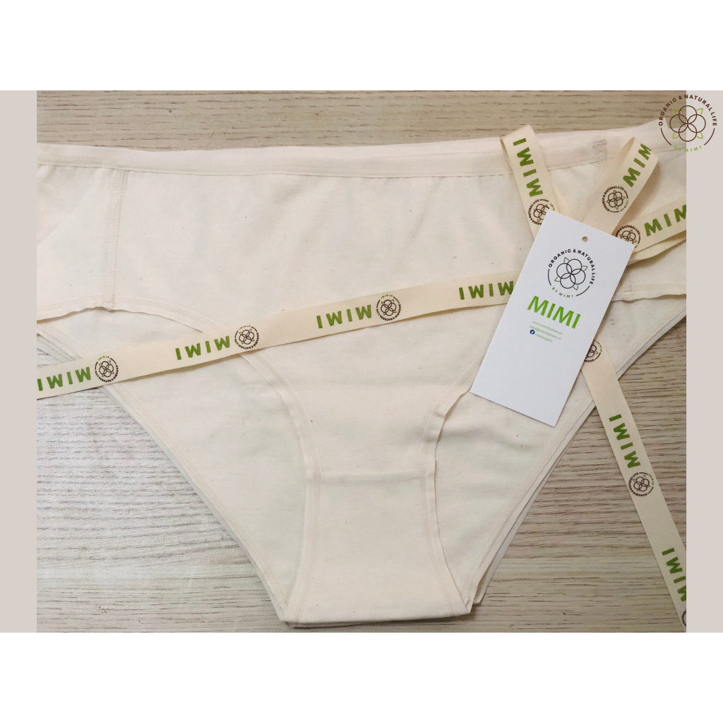 GIÁ DÙNG THỬ 299K Set quần chip cho nữ Mimi Organic Official từ sợi bông organic cotton siêu thoáng kháng khuẩn mềm mịn