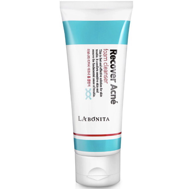 Combo Serum + Sửa Rửa Mặt Giảm Mụn, Phục Hồi, Làm Dịu Da LA Bonita Recover Acne Foam Cleanser 100mL Dành Cho Mọi Loại Da