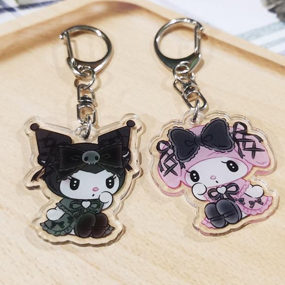 🥟ice🥟SANRIO Móc Chìa Khóa Bằng Acrylic Hình Kuromi MELODY Dễ Thương