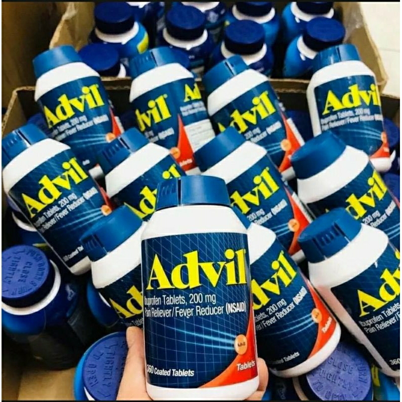 Ádvil 300 viên và 360 viên của Mỹ .Date xa.Có bán lẻ 1 lần 30 viên.