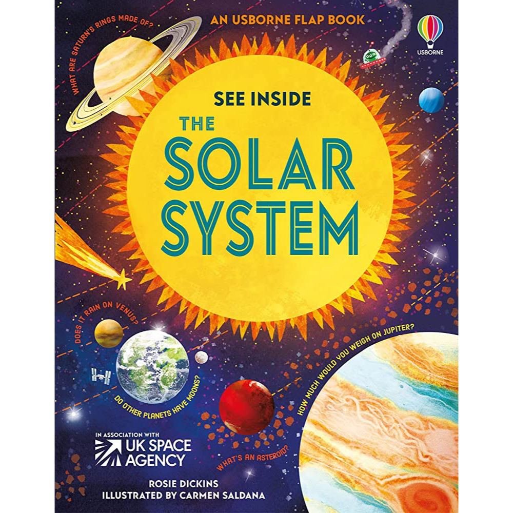 Sách tương tác thiếu nhi tiếng Anh: See inside the Solar System