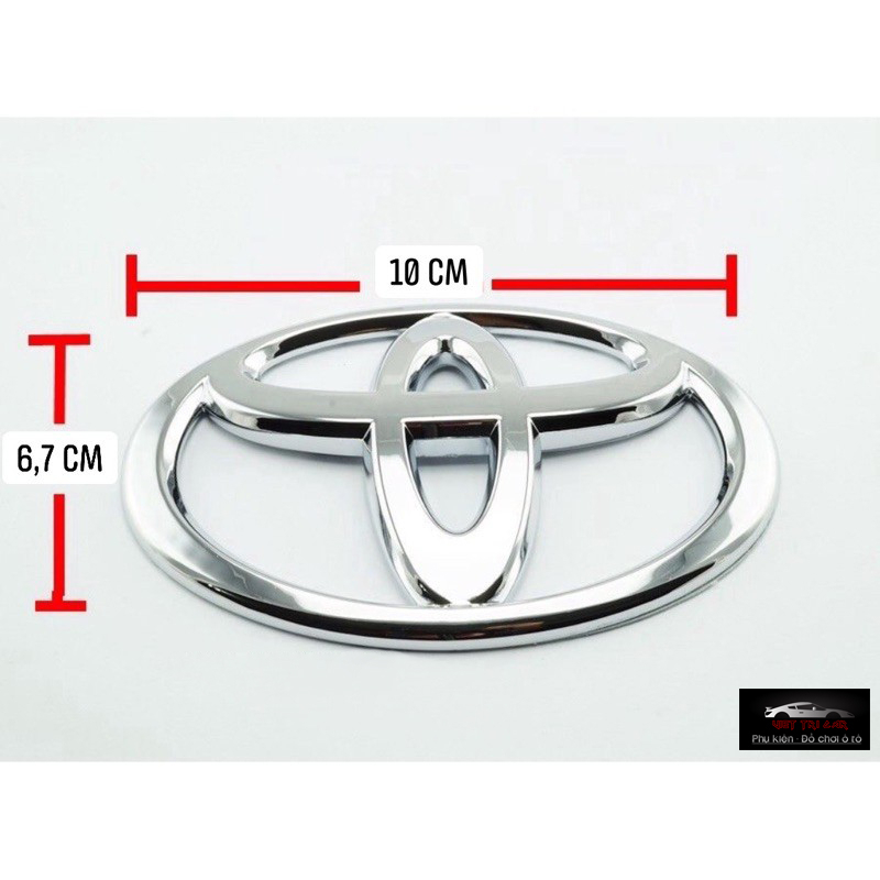 LOGO XE Ô TÔ TOYOTA TRƯỚC VÀ SAU : 10CM VÀ 15CM