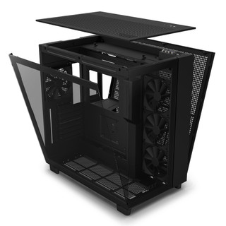 Vỏ case NZXT H9 Flow Mid-Tower (Sẵn 4 Fan F Series Quiet 120mm) - Hàng chính hãng