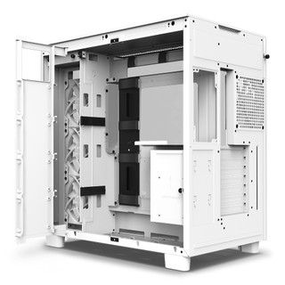 Vỏ case NZXT H9 Flow Mid-Tower (Sẵn 4 Fan F Series Quiet 120mm) - Hàng chính hãng