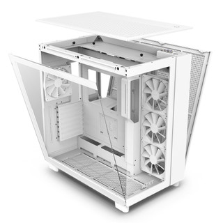 Vỏ case NZXT H9 Flow Mid-Tower (Sẵn 4 Fan F Series Quiet 120mm) - Hàng chính hãng