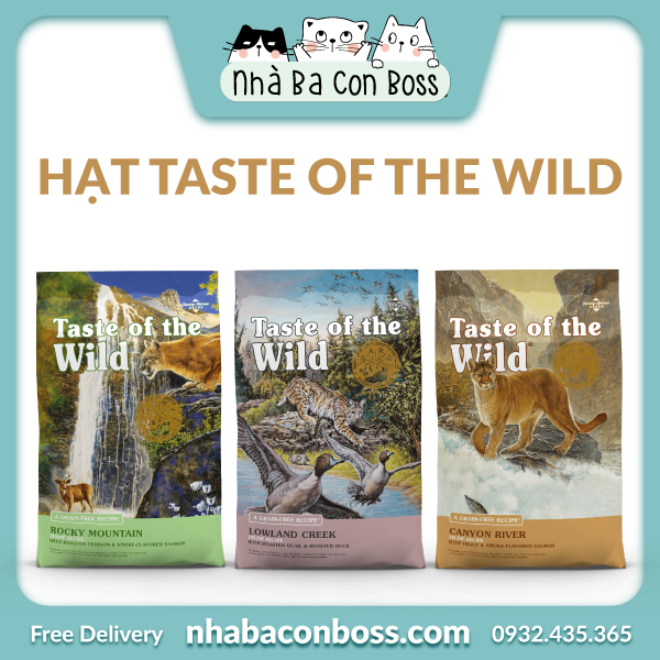 Hạt Cho Mèo Mọi Lứa Tuổi (All Stages) Taste Of The Wild