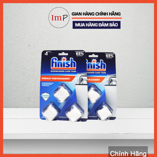 Viên vệ sinh máy rửa bát Finish Vỉ 3 viên, 4 viên, Hộp 6 viên  - ImP