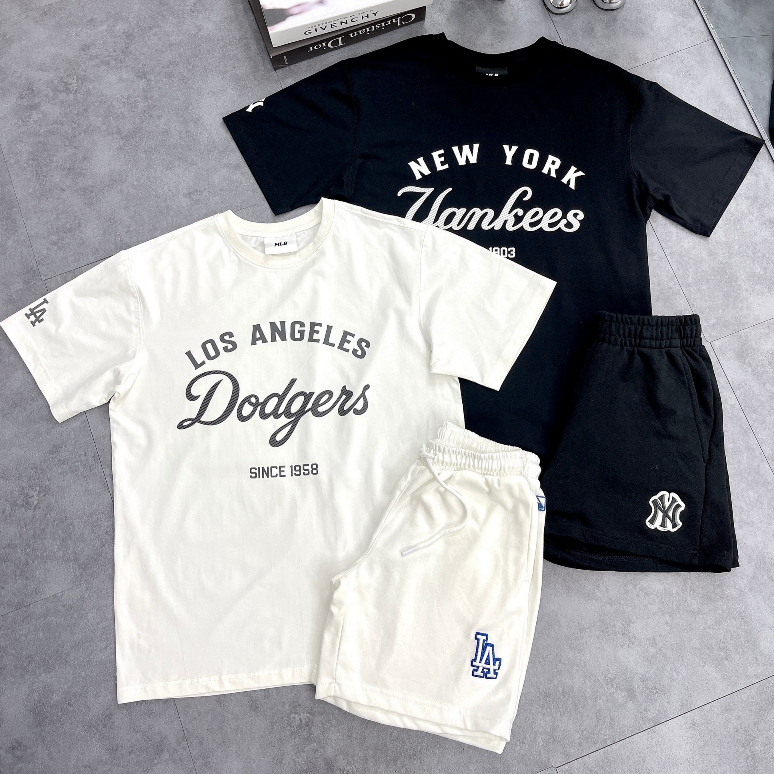 Áo phông nam nữ MLB NY Basic nhiều màu 100% cotton hàng xuất dư cao cấp phong cách Hàn Quốc