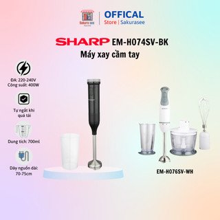 Máy xay cầm tay sharp em-h074sv-bk – hàng chính hãng