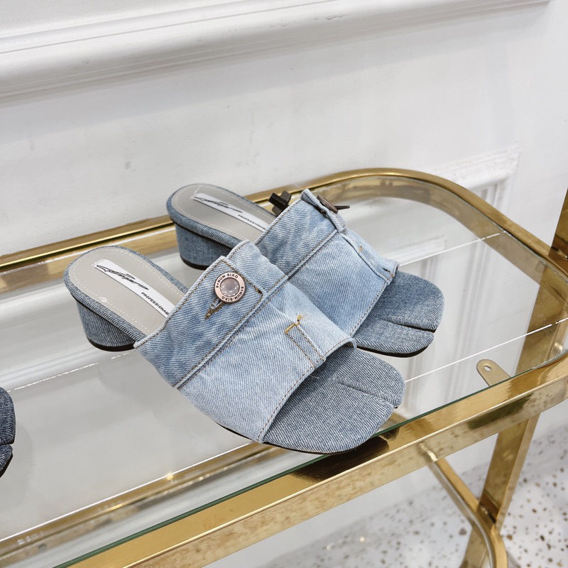 Dép cao gót bò khuy- hàng QC fullbox- Kèm video thật