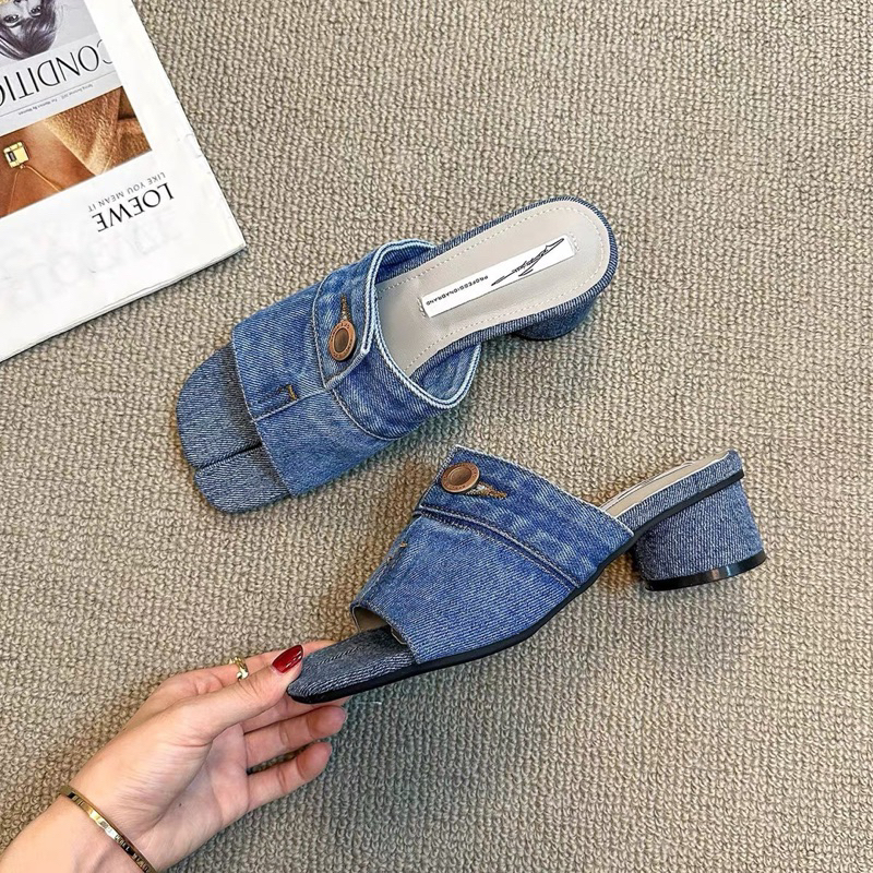 Dép cao gót bò khuy- hàng QC fullbox- Kèm video thật