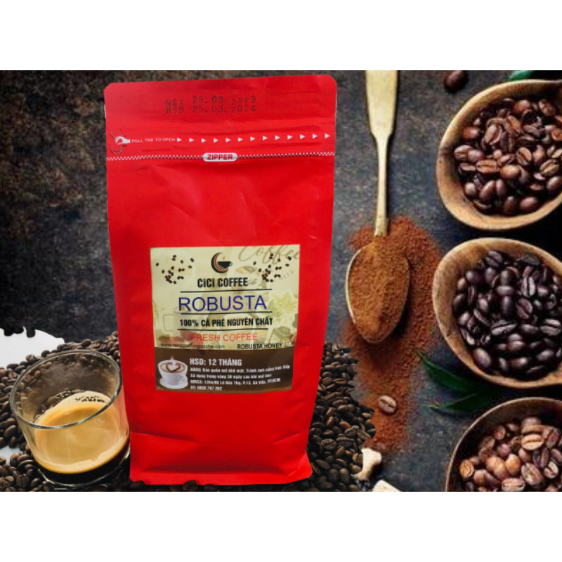 CÀ PHÊ HẠT RANG MỘC ROBUSTA 500gr