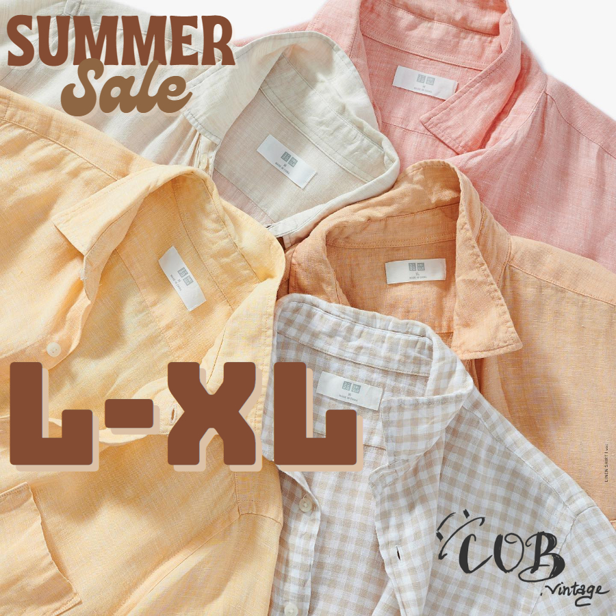 Áo sơ mi linen, sơ mi đũi nhẹ nhàng mát mẻ casual Nhật,Hàn - secondhand (2hand) - COB.vintage