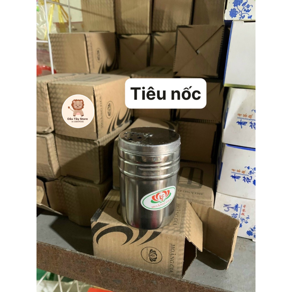 Lọ tăm,hạt tiêu,hũ đựng tăm,tiêu,đựng bột phô mai lắc Inox