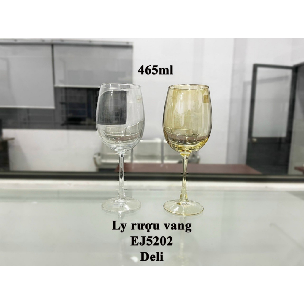 Ly thủy tinh vàng / trắng uống rượu vang đỏ 5202 / 1 ly vang 465ml màu vàng hoặc trắng cao cấp