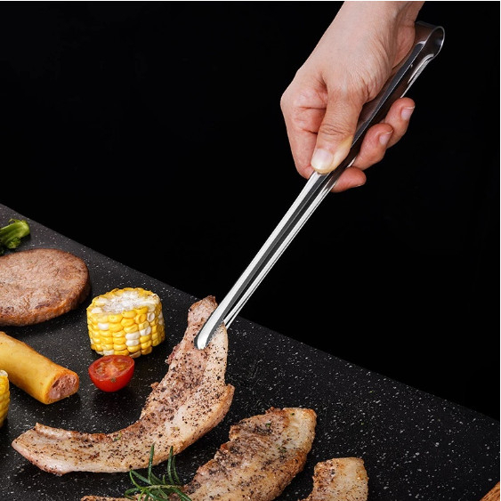 Kẹp Gắp Thức Ăn Inox SMARTCHOICE, Kẹp Gắp Thực Phẩm, Đồ Nóng Đa Năng, Inox 304 Sáng Bóng Không Gỉ