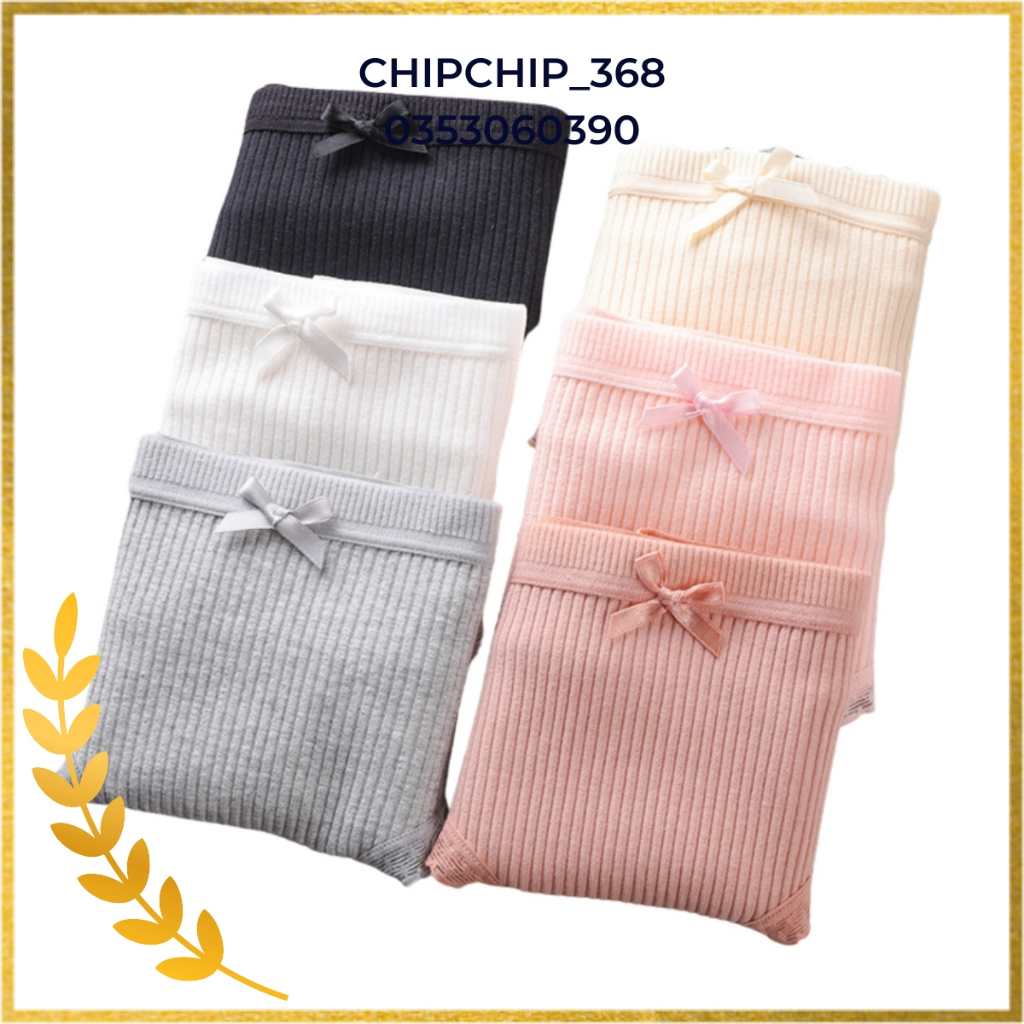 Quần Lót Nữ B08 Sexy Phối Ren Đính Nơ Cạp Vừa Gân Tăm, Quần Chíp Ren Nữ Sinh Trẻ Trung Nhât Bản Nâng Mông Gợi Cảm Dễ Thư