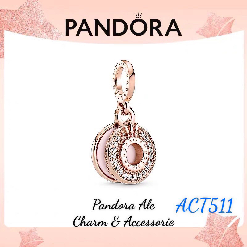 PAN ALE CHARM TREO VƯƠNG MIỆN ĐÍNH ĐÁ VÀNG HỒNG S925