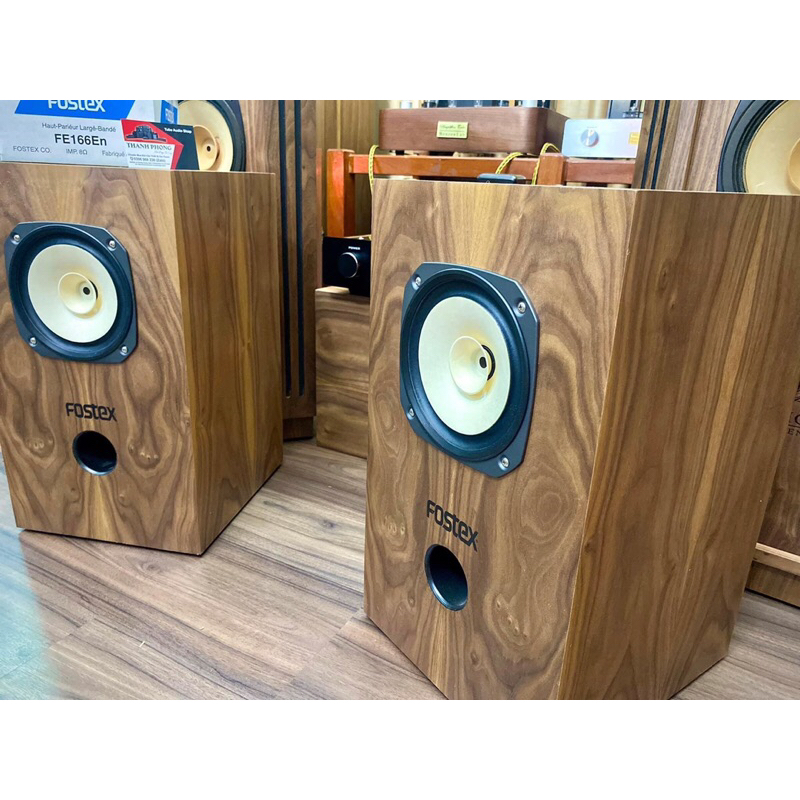 Loa toàn dãi bass 16cm Fostex FE166 lên thùng hoàn thiện