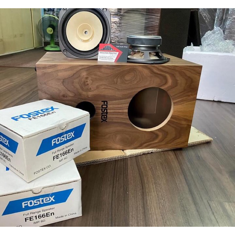 Loa toàn dãi bass 16cm Fostex FE166 lên thùng hoàn thiện
