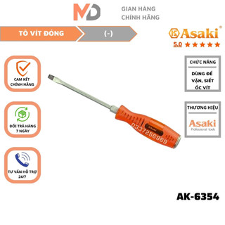 Tua vít đóng 8x300mm ASAKI AK-6354 thép cứng, chịu nhiệt và chống ăn mòn mở các chi tiết ,ốc vít một cách dễ dàng, nhanh