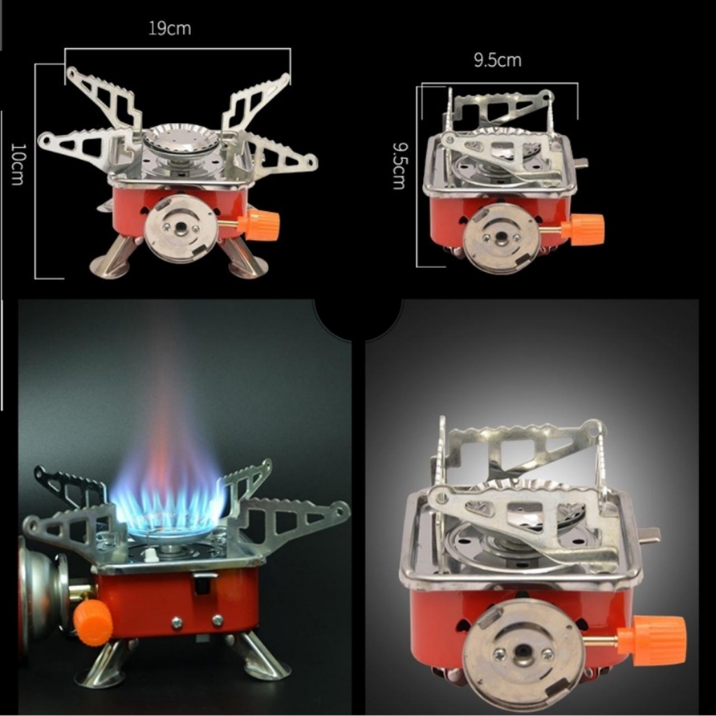 🔴ĐANG SALE || BẾP GAS DU LỊCH MINI XẾP GỌN - Cao Cấp Nhỏ Gọn Đi Phượt Dã Ngoại Tiện Lợi.