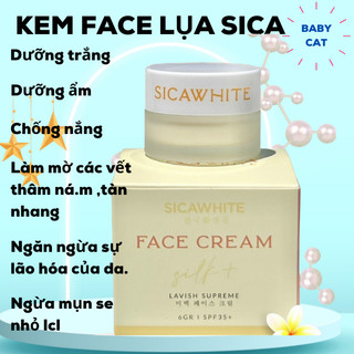 Face silk, kem face Lụa sica white dưỡng da cao cấp dành cho da dầu mini