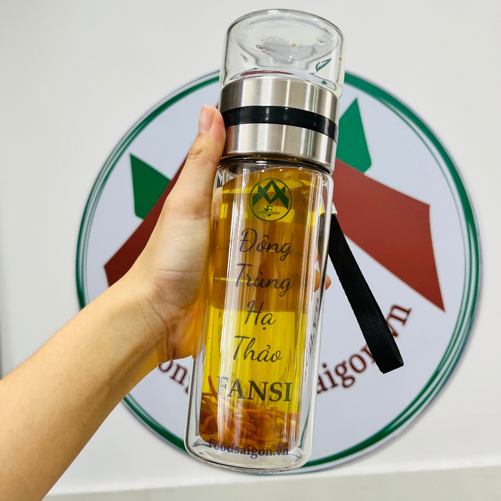 [Mã BMICB15 giảm 10% đơn 0đ] Bình pha trà thủy tinh 2 lớp cách nhiệt, Dung tích 420ml | BigBuy360 - bigbuy360.vn
