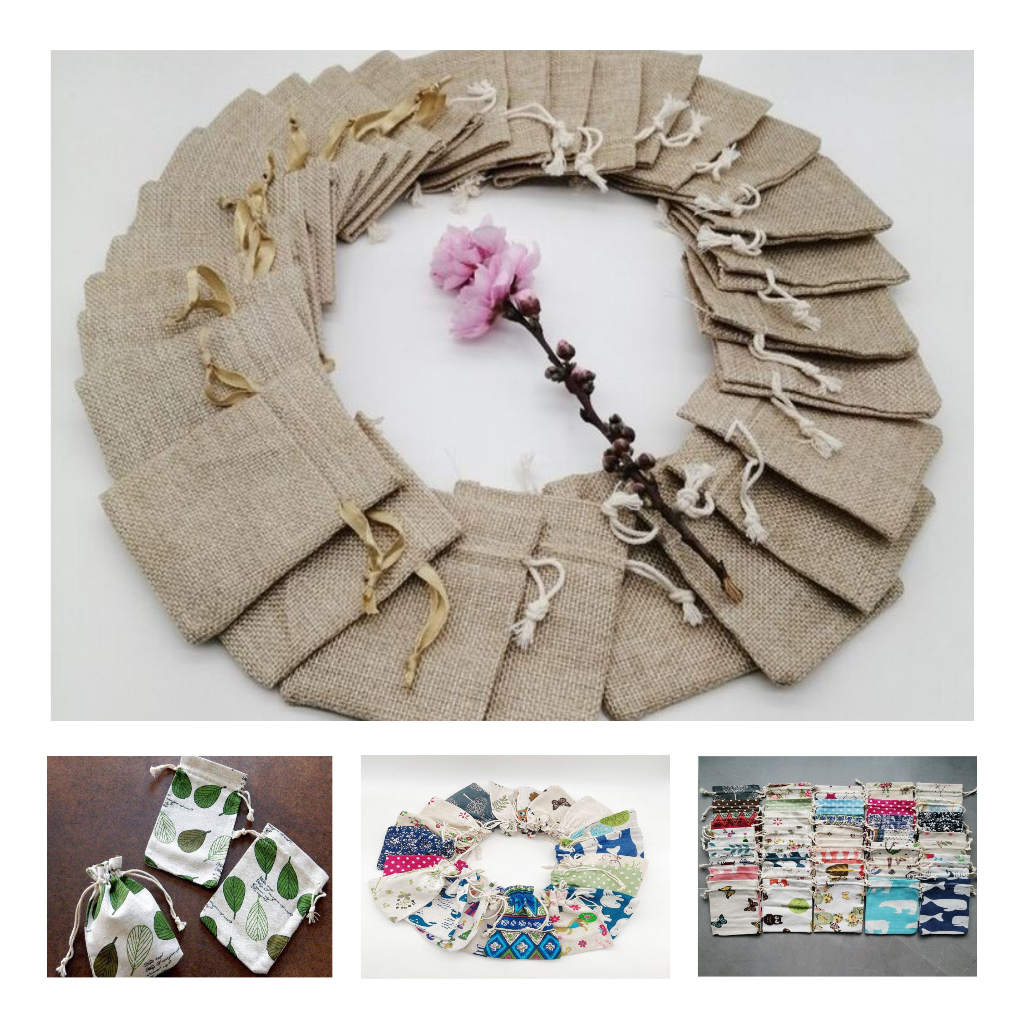 Túi vải dây rút đựng quà tặng, đồ handmade, phụ kiện nhỏ