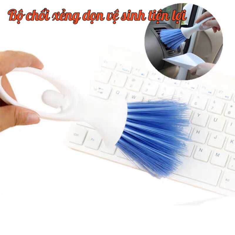 ⚡️FREE SHIP⚡️ BỘ CHỔI XẺNG ĐA NĂNG DỌN VỆ SINH NỘI THẤT Ô TÔ, QUYÉT BAN THỜ, BÀN PHÍM MÁY TÍNH... NHỎ GỌN, TIỆN LỢI