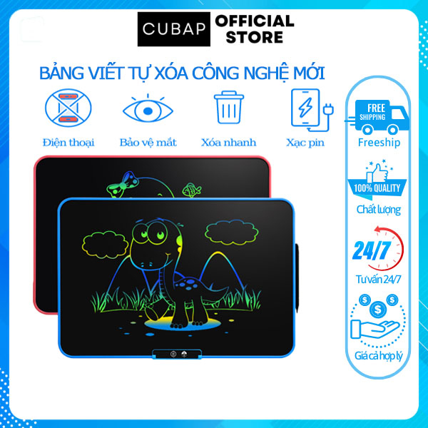 Bảng Vẽ Tự Xóa Đồ Chơi Thông Minh Cho Bé Đa Màu Xạc Pin USB