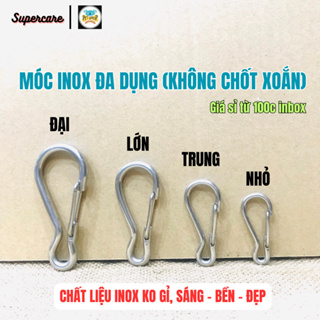( Mua 10 Tặng 1 )Móc Khoá Inox Đa Dụng Không Chốt Xoắn