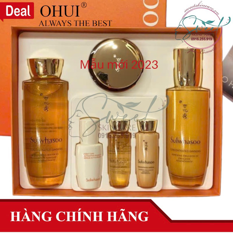 Set Dưỡng Nhân Sâm Chống Lão Hóa Sulwhasoo Ginseng Duo Kit 7pcs