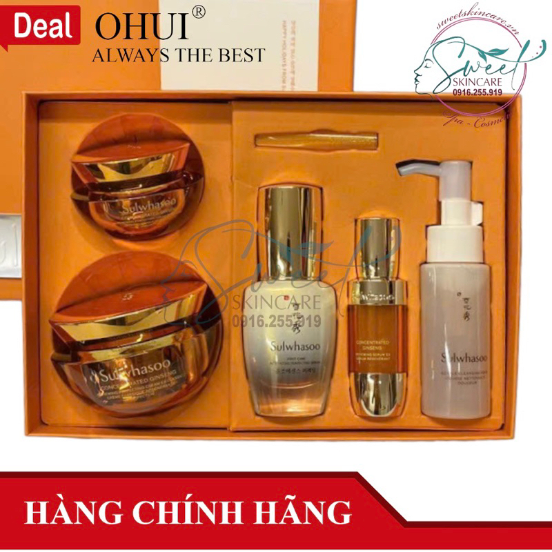 Bộ Kem Dưỡng Chống Lão Hóa Nhân Sâm Sulwhasoo Concentrated Ginseng Perfecting Cream Set