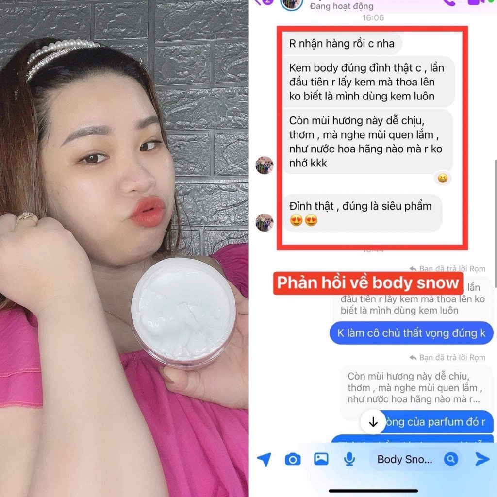Kem dưỡng trắng da body Snow 200ml V Life: Dưỡng ẩm, trắng da, se khít lỗ chân lông thoa lên da nâng từ 2-3 tone