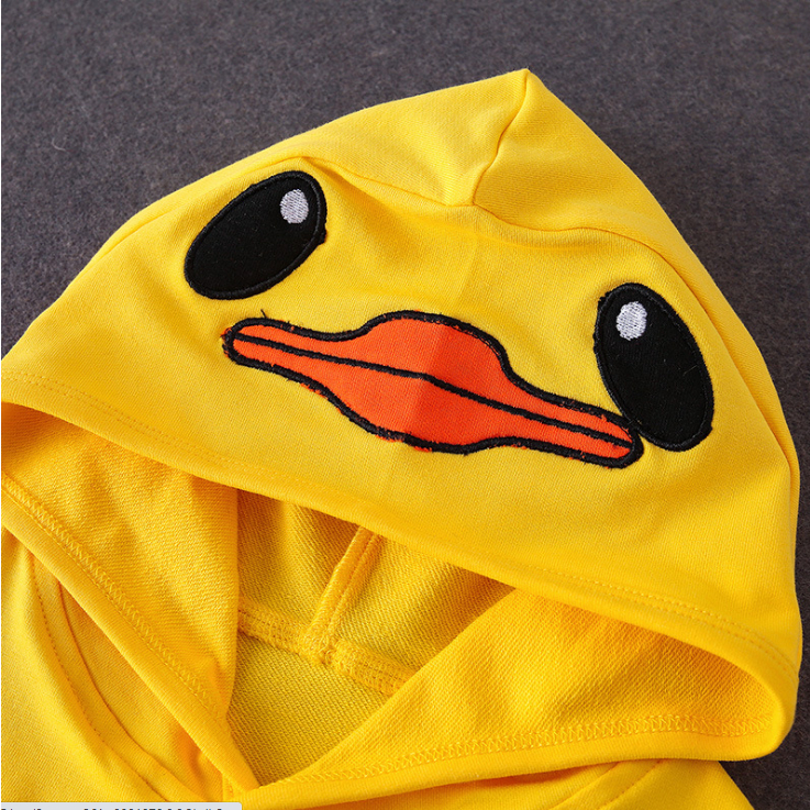 Áo Choàng Chống Nắng Cánh Dơi VỊT VÀNG chất liệu Cotton Hoạ Tiết Ngộ Nghĩnh Cho Bé Yêu