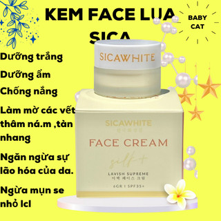 Face silk, kem face Lụa sica white dưỡng da cao cấp dành cho da dầu MINI