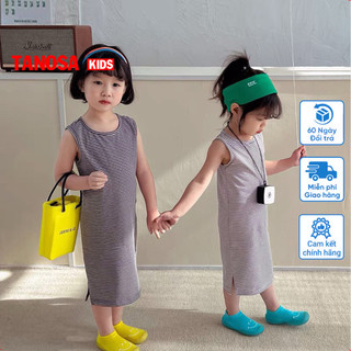 Váy body xẻ tà style Hàn Quốc len tăm bozip cho bé gái ️TANOSA