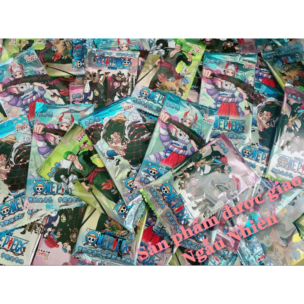 Thẻ nhân phẩm Anime One Piece  -  Vua hải tặc ngẫu nhiên siêu rẻ