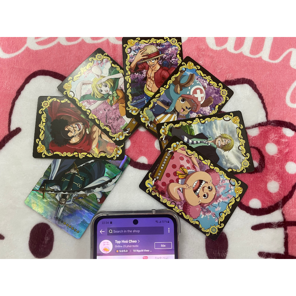 Thẻ nhân phẩm Anime One Piece  -  Vua hải tặc ngẫu nhiên siêu rẻ