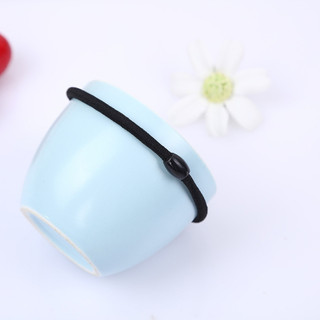 Dây Thun Cột Tóc - Cột Tóc Nữ Thun Đen Co Dãn Đính Hạt Basic Chống Rối Ganova D11