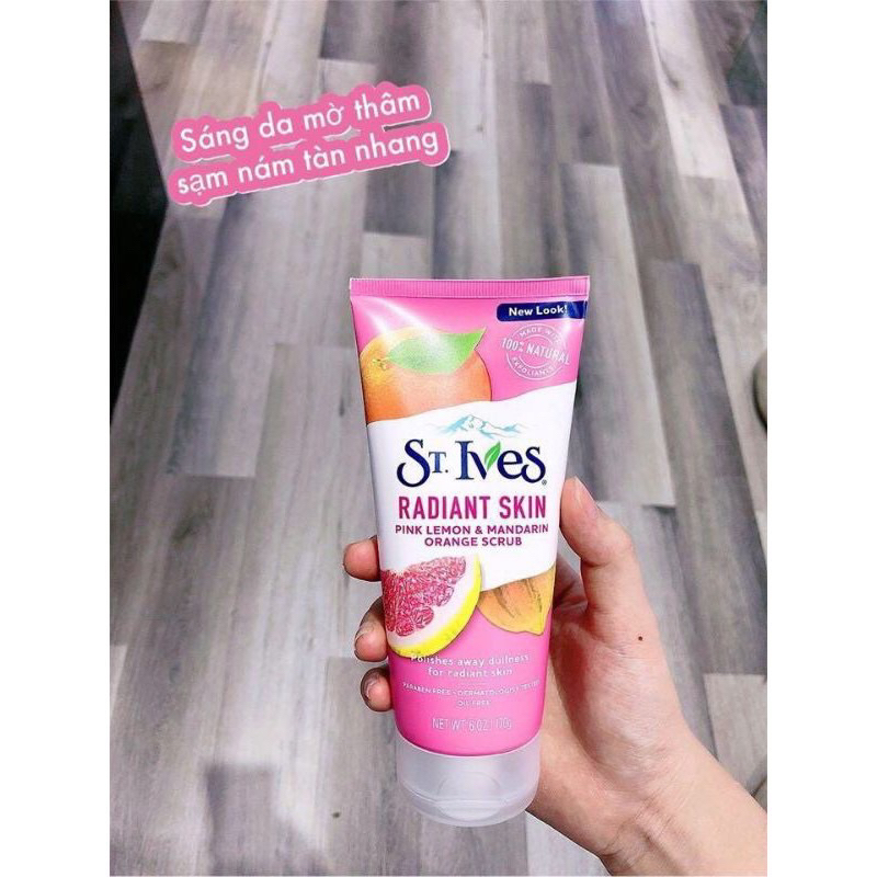 Sữa rửa mặt TẨY TẾ BÀO CHẾT HƯƠNG MƠ ST.IVES FRESH SKIN APRICOT SCRUB 170g